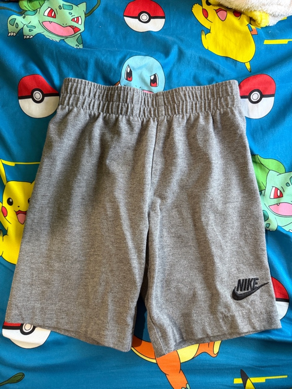 Nike Kids Gray Athletic Logo Shorts